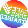 彩虹中同性恋/异性恋联盟的安全区按钮